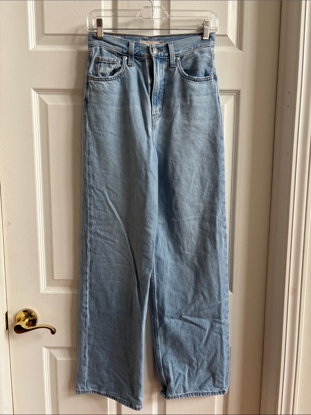 Levi's Light Blue Wide Leg Jeans - High Rise Flare